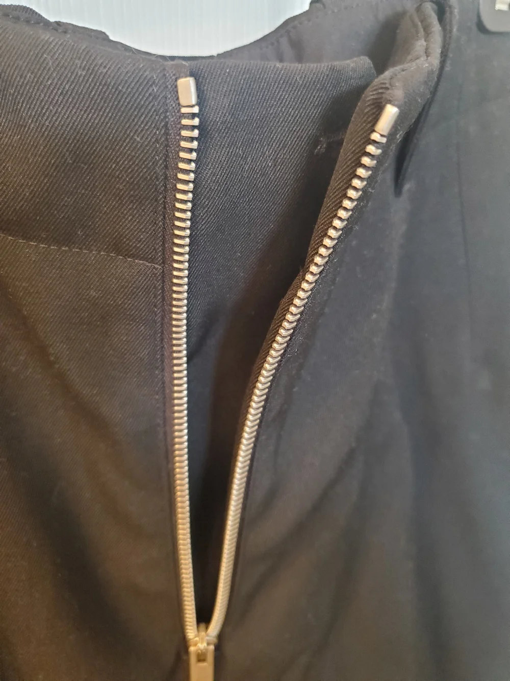 Jil Sander Black Zip-Front Tailored Trousers